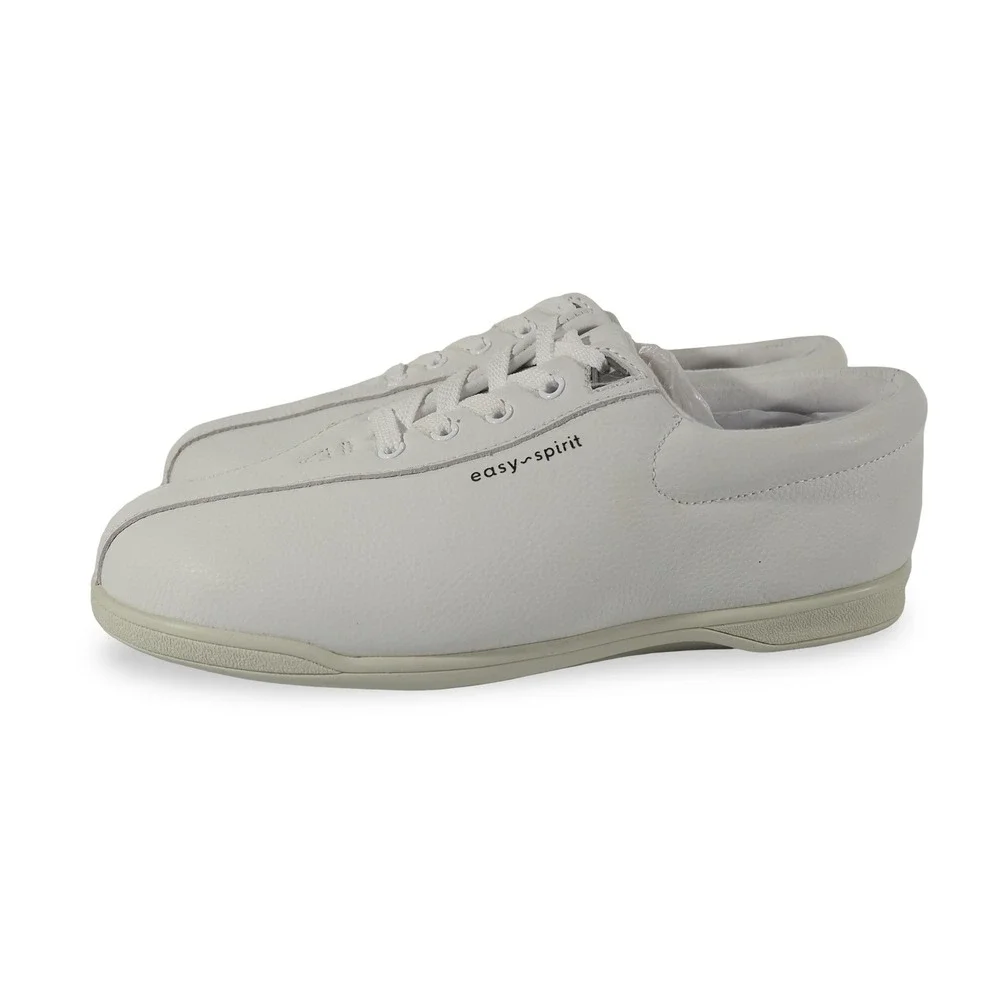 Easy Spirit AP1 Leather Casual Sneakers Womens‎ 9.5WW White Walking Shoes ESAP1